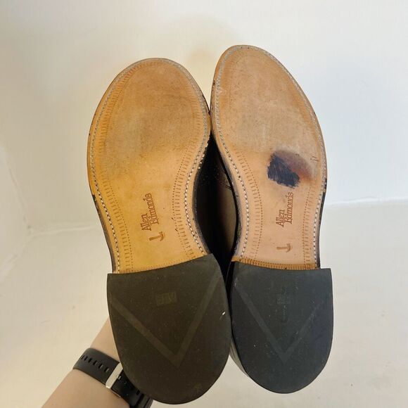 Allen Edmonds Bridgeton Men's Burgundy Leather Loafers Oxblood Size 8.5 Tassel - Picture 5 of 8